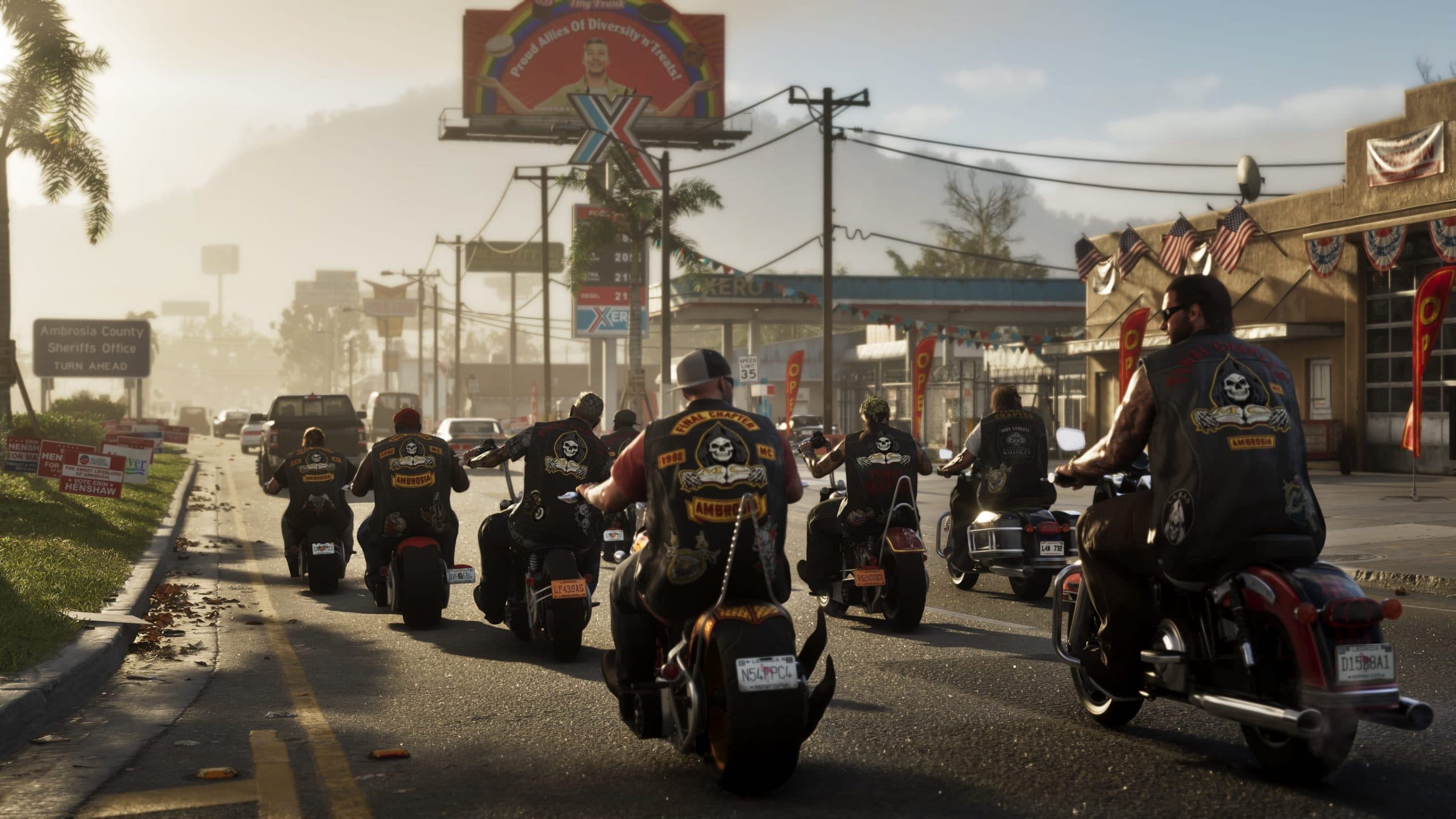 Trailer still: bikers riding on a Leonida highway